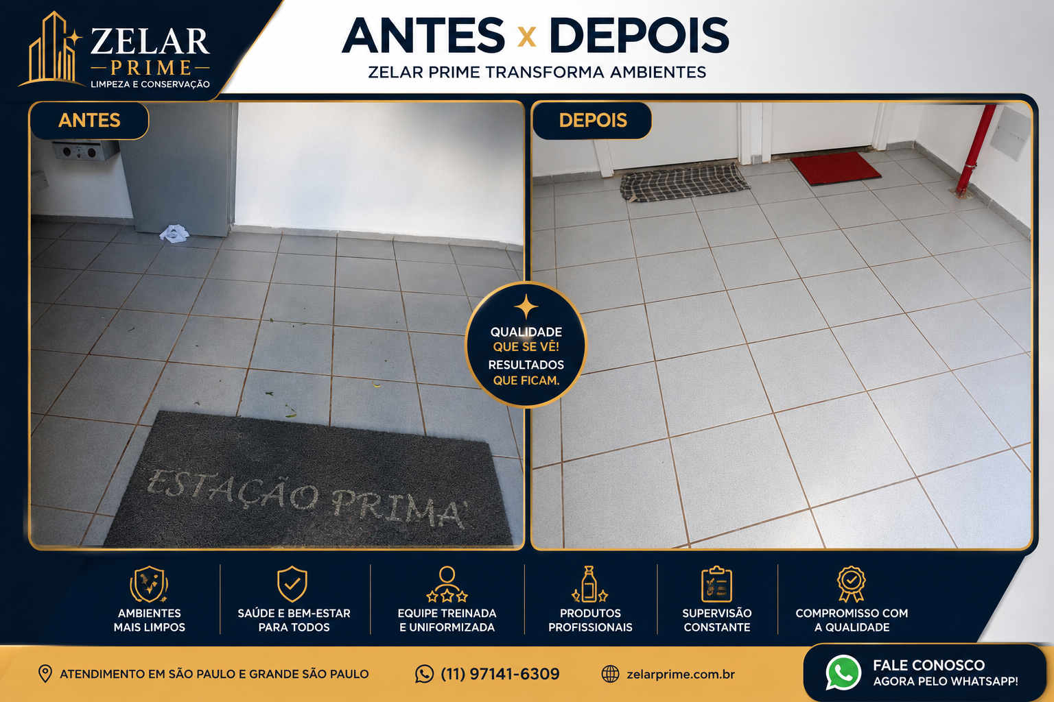 Antes e Depois Zelar Prime